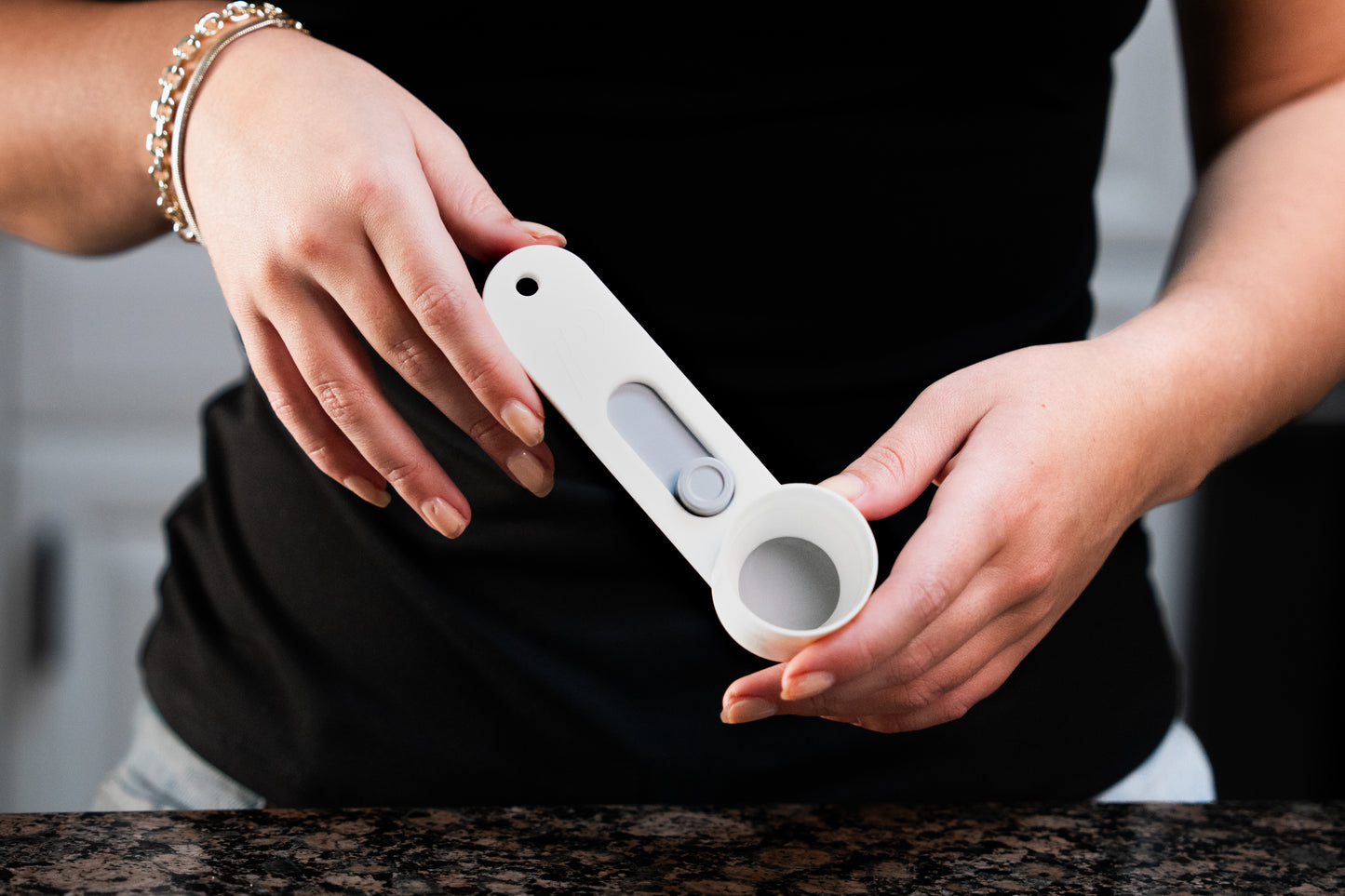 Powder Pal V2 Multi-Purpose Scoop with Built-In Funnel | Perfect for Narrow Bottles| Used for coffee, collagen, pre-workout, baby formula, bloom, chai and much more| NOT FOR PROTEIN POWDER