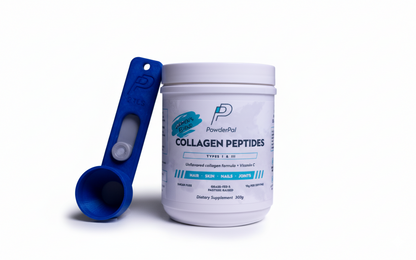 Women’s Unflavored Hydrolyzed Collagen Peptides with Vitamin C for Extra Absorption, with 2-tbsp Powder Pal Multi-Purpose Scoop and Funnel